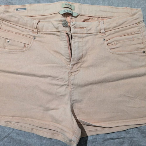 Bershka shorts used, pink, size XL