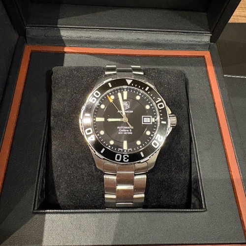 TAG Heuer Aquaracer Calibre 5 Automatic men's 42mm silver used