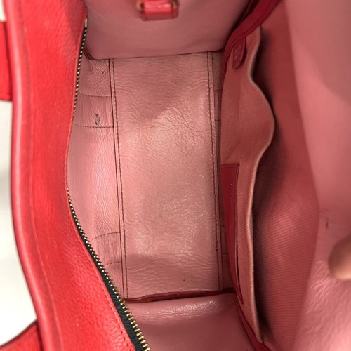 Marc Jacobs The Tote Bag small handbag used, red leather