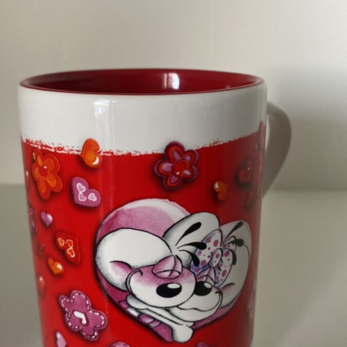 Vintage mug «love» like new, authentic Diddl