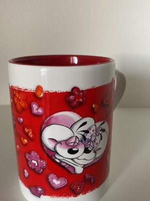 Vintage mug «love» like new, authentic Diddl