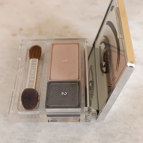 Clinique and Lancome eyeshadow set used