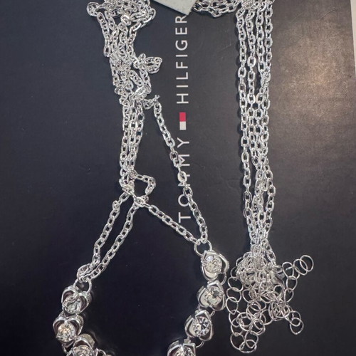 Neck chain necklace silver like new, chest and waist
