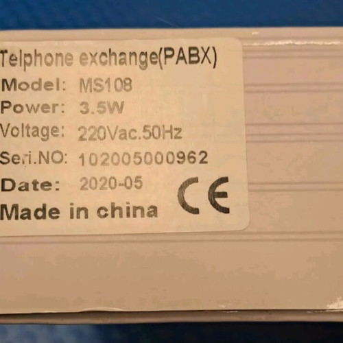 PABX telephone system new, unused complete set