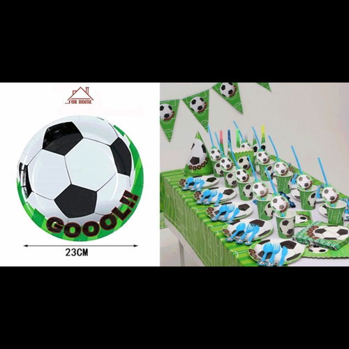 Party plates 23cm pack of 10 with ball design new