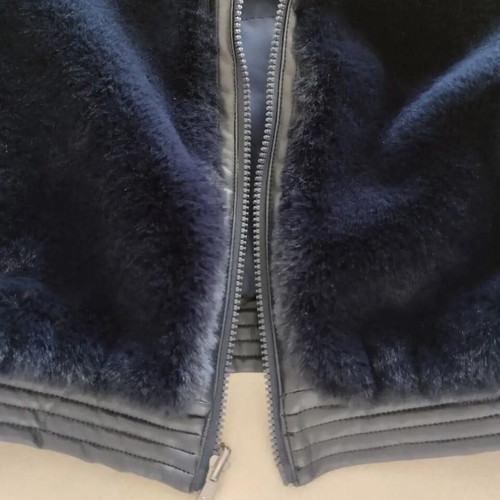 Unisex kids reversible bomber jacket size 5/6/7, blue