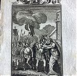  1699 Ο Τηλέμαχος γιος του Οδυσσέα αποχαιρετά τον Μεντόρα χαλκογραφια