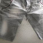 Shorts Takeshy Kuroshawa καινούργιο, βαμβακερό, γκρι, χειροποίητο, μέγεθος 37