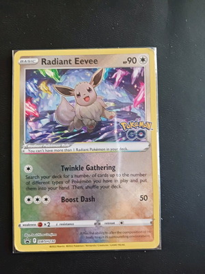 Radiant Eevee Promo Pokemon Go καινούργιο