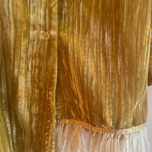 Dixie oversized gold shirt one size new