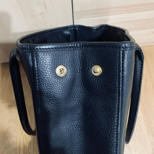Longchamp leather shoulder bag like new, black