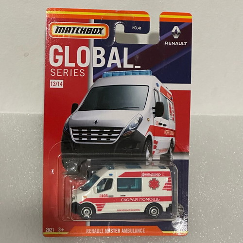 Matchbox Global Series Russia Renault Master Ambulance new