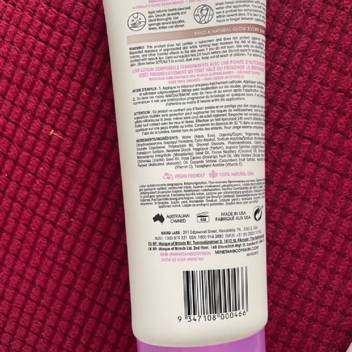 Mine Tan tanning cream new