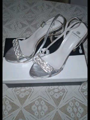 Baboulas Silver Sandals new, size 39