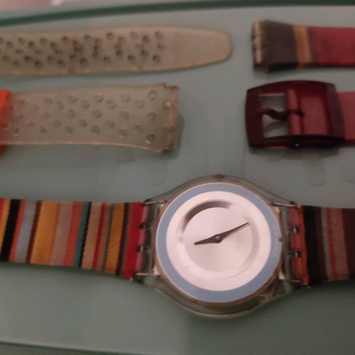Swatch Skin used watch with two extra 17mm straps