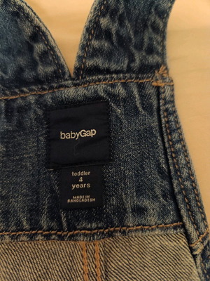 Τζιν σαλοπέτα babyGap 4 ετών σαν καινούργια, μπλε