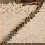 κουβέρτα βελονάκι - βελόνες crochet χειροποίητη - αχρησιμοποίητη