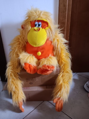 Plush monkey like new with velcro hands