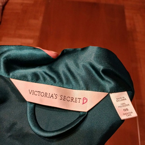 Midi satin robe Victoria's Secret like new, one size, turquoise green