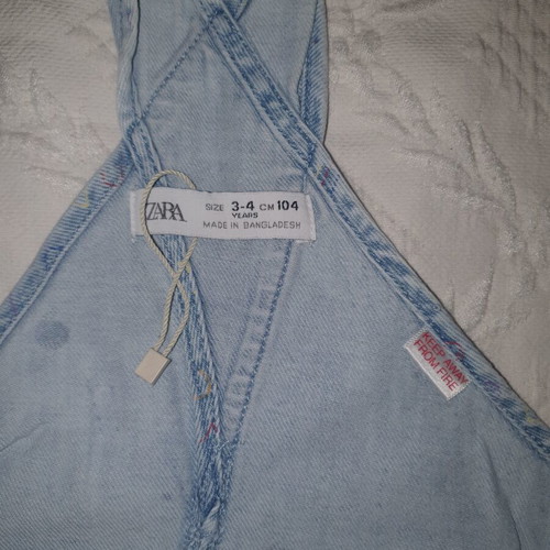 Overalls and T-shirts used, set of two each