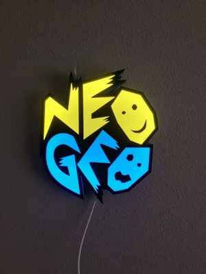 Neo Geo lamp like new, USB powered with switch