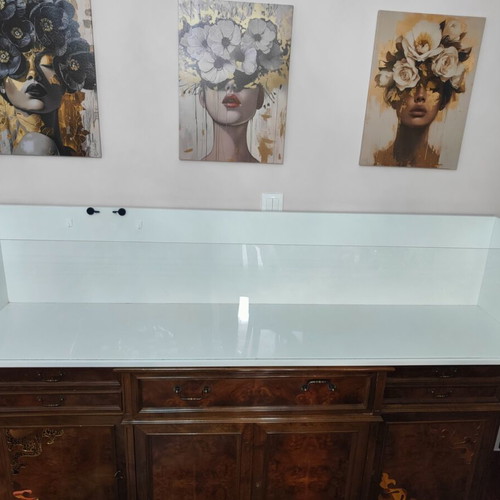 Custom Handmade Pet Enclosure with White Melamine and Plexiglass
