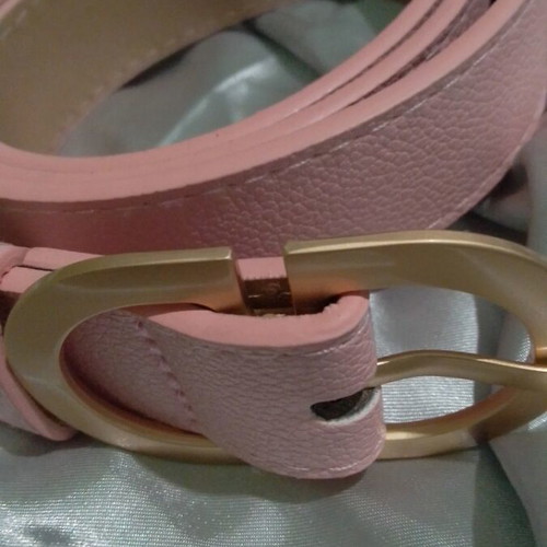 Ζώνη Pink Dust καινούργια, τεχνητό δέρμα, μέγεθος έως XL