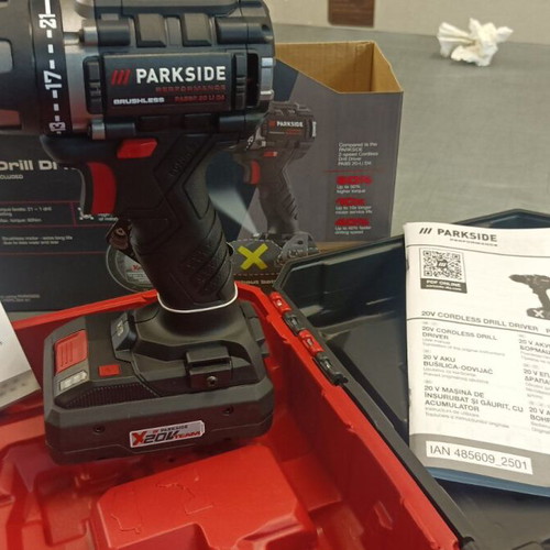 Parkside PABSP 20 Li C4 drill driver new with 4A smart battery