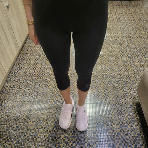 Adidas black capri sports leggings