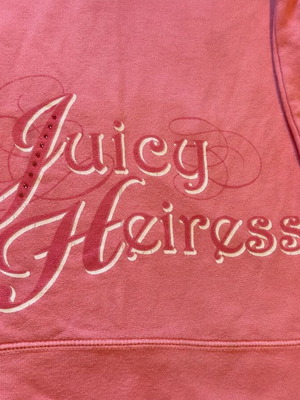 Juicy Couture sweatshirt used, size Large, soft pink