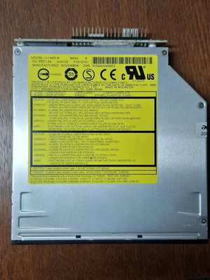 DVD-RW Matsushita Panasonic UJ-845-B Slim Slot-Loading μεταχειρισμένο με αντάπτορα IDE/ATAPI