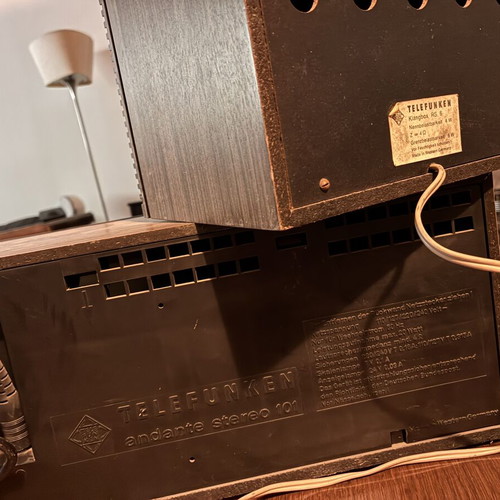 Telefunken Andante Stereo 205 vintage radio with speaker used