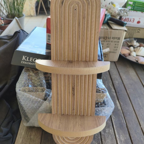 Wooden wall shelf, new