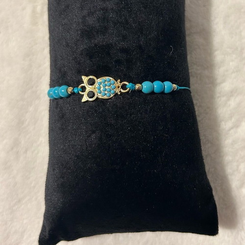 Boho Style Handmade Bracelets Set of 6 with Turquoise and Evil Eye