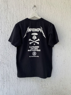Bape T-shirt M like new, black, Metallica inspired graphics