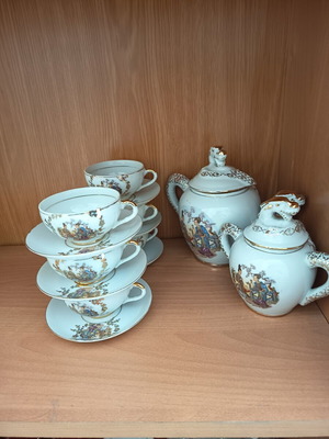 Vintage Yamaji Japanese porcelain tea set like new