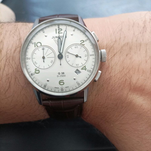 Junkers Special Edition G38 Mens Chronograph Watch like new, 42mm