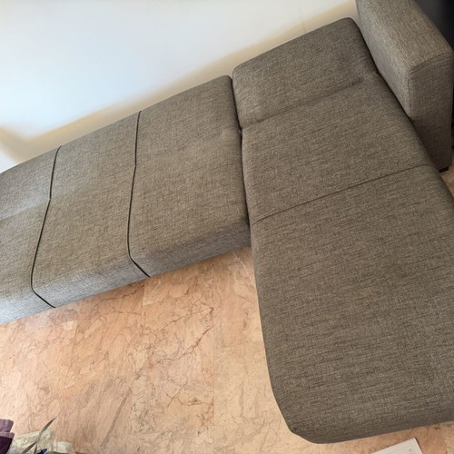 Corner sofa bed with storage, like new