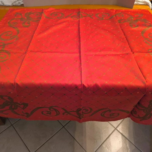 Christmas large square tablecloth like new 86x86 cm