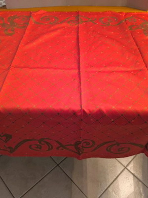 Christmas large square tablecloth like new 86x86 cm