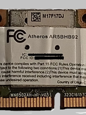 Atheros AR5BHB92 LAN card like new