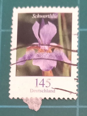 German stamp used, sealed