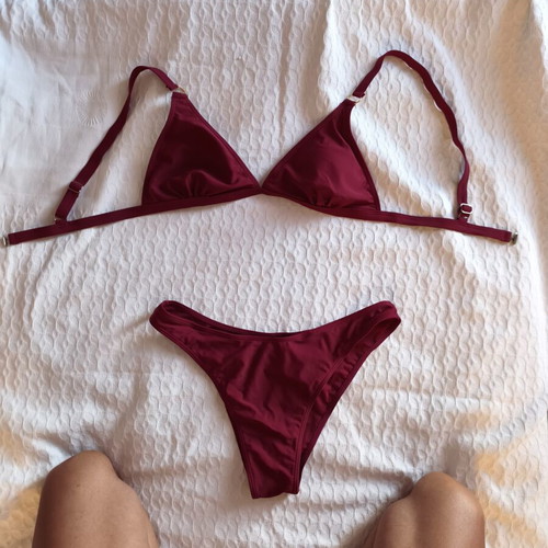 Bikini Bordeaux like new, size L/40/12