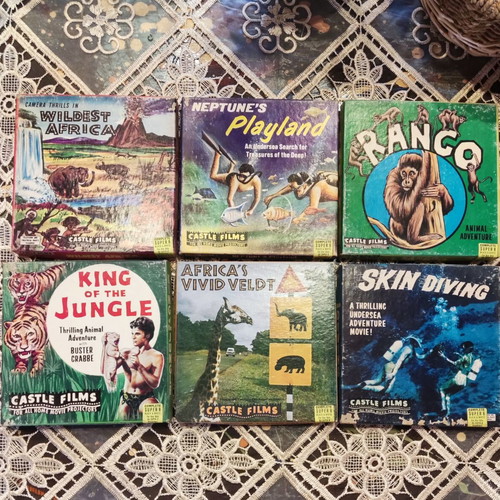Castle Films vintage super 8mm movie collection used, complete edition