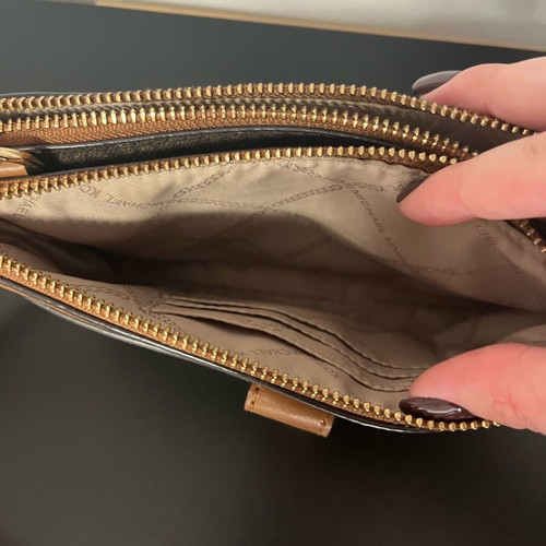Michael Kors crossbody bag tan like new
