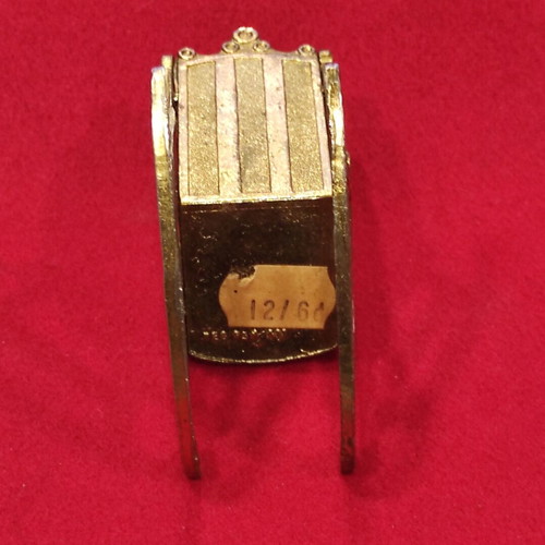 Gold-plated metal souvenir from 1960s London airport, like new