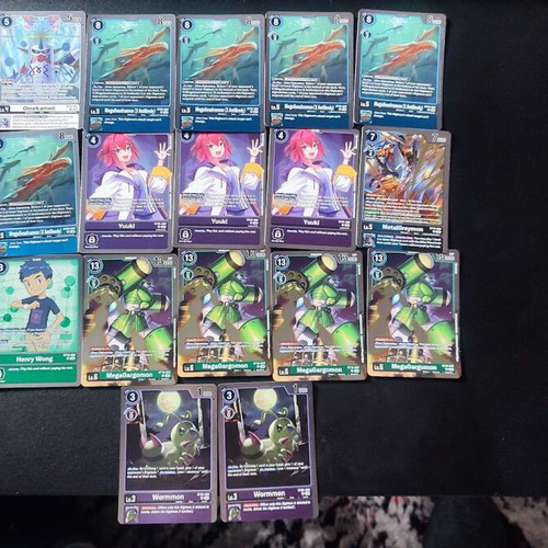Digimon TCG 17 Rare Foil Cards New