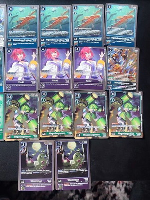 Digimon TCG 17 Rare Foil Cards New