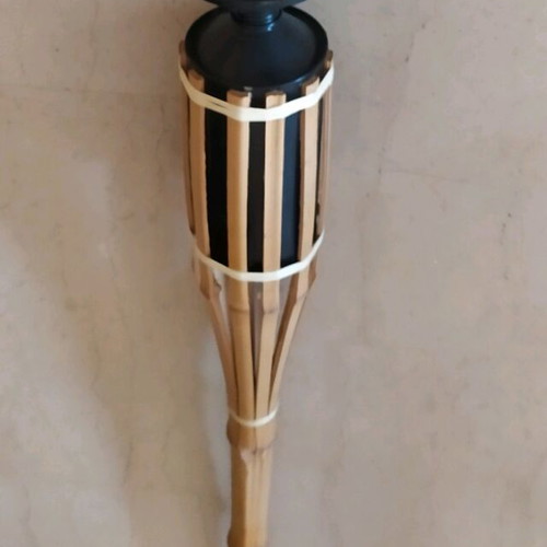 Wooden Davlos torch like new, height 1.30 m