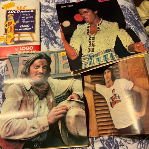 Katerina magazines used, issues 9, 24, 28, 31 with posters